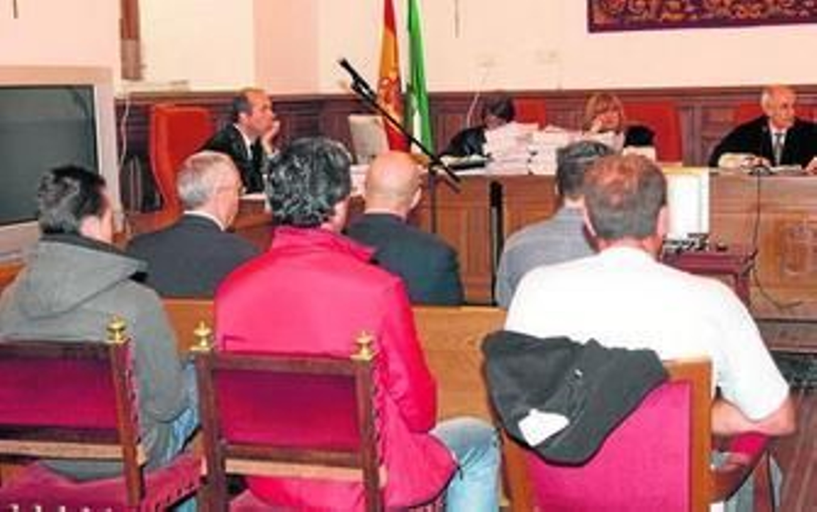 El funcionario policial, Antonio M., durante el juicio.