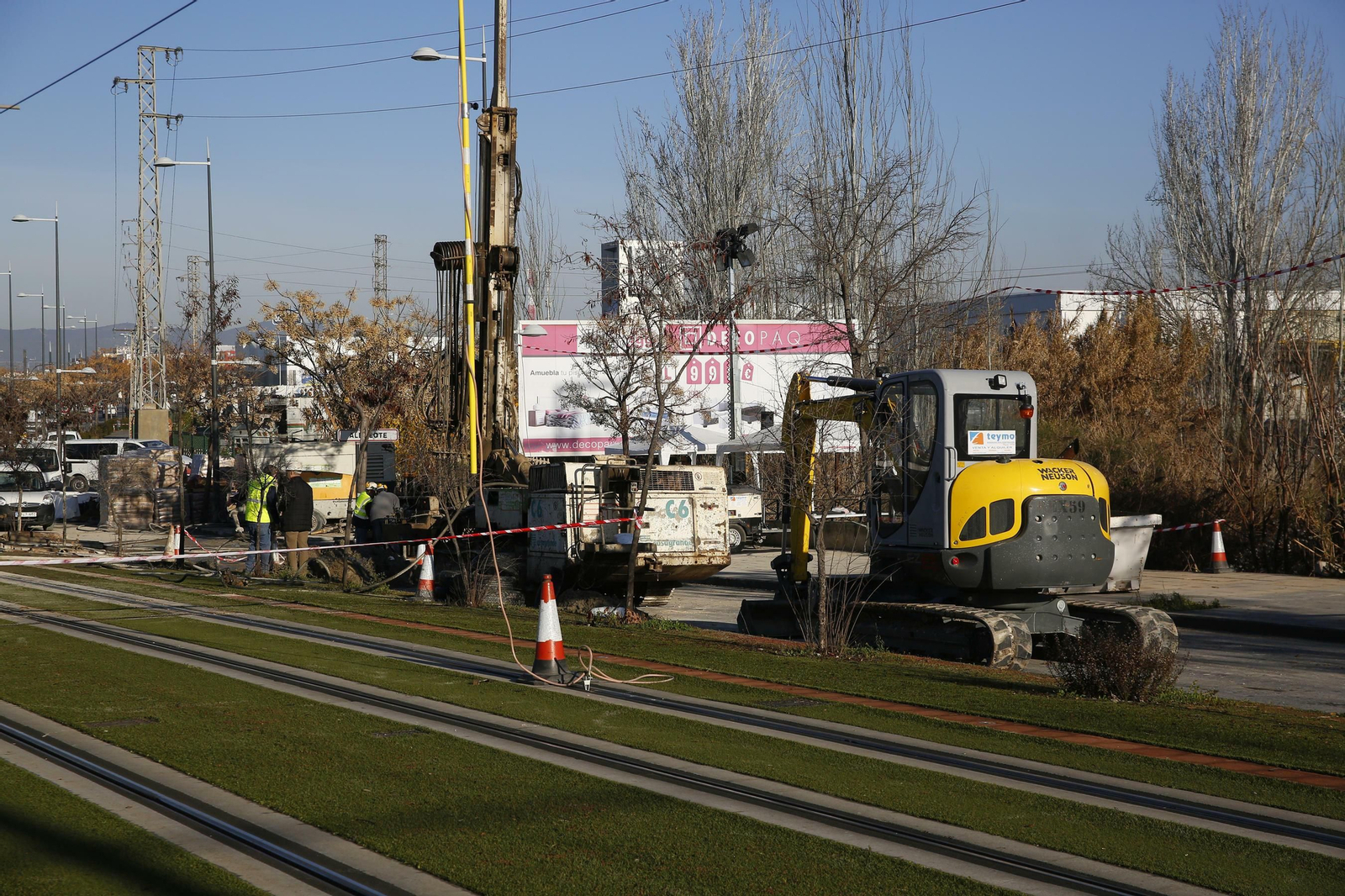 Fotos: así avanzan las obras para reparar el Metro de Granada