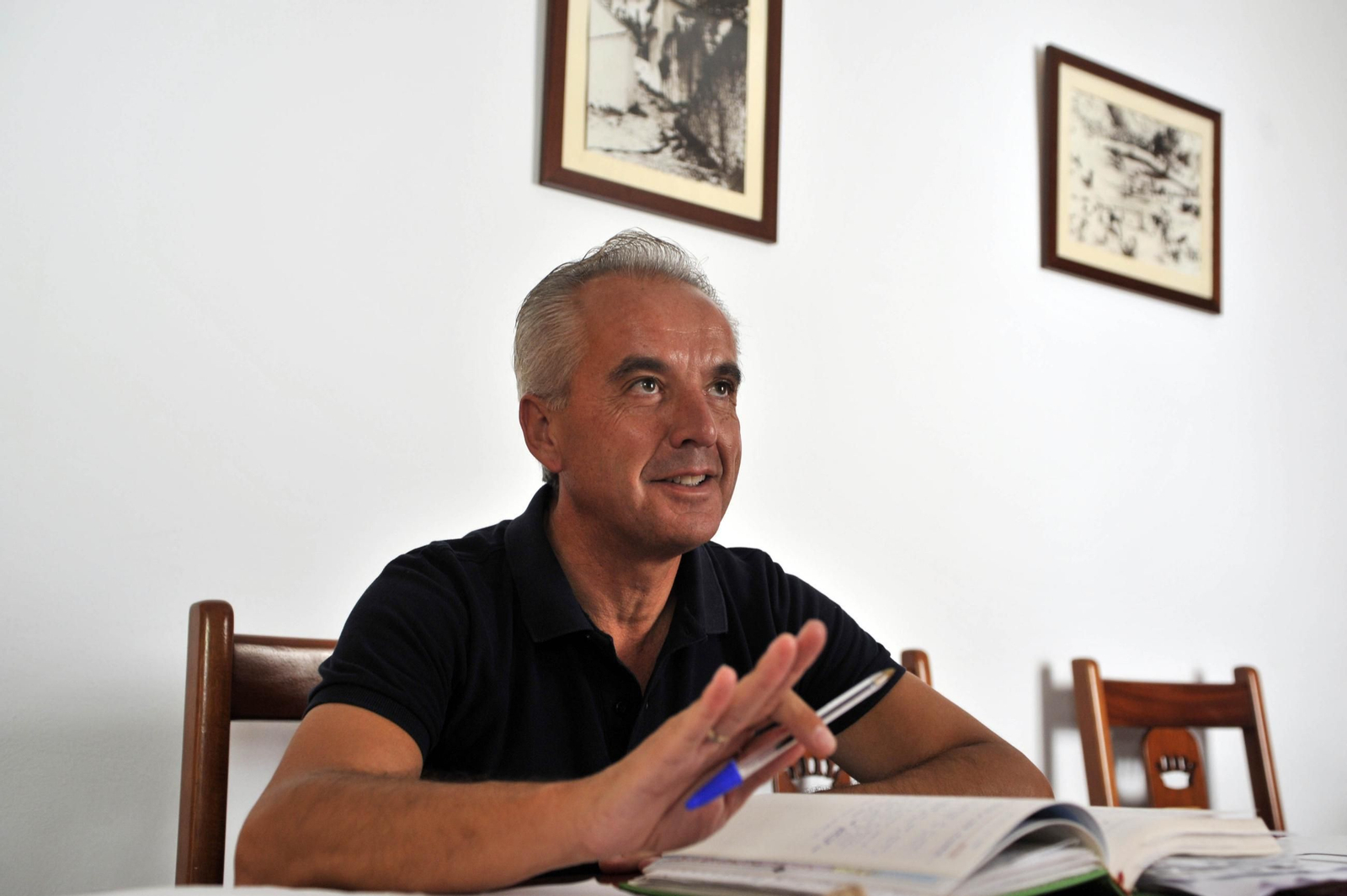 Alfonso Moscoso, en una imagen de archivo en el Ayuntamiento de Villaluenga