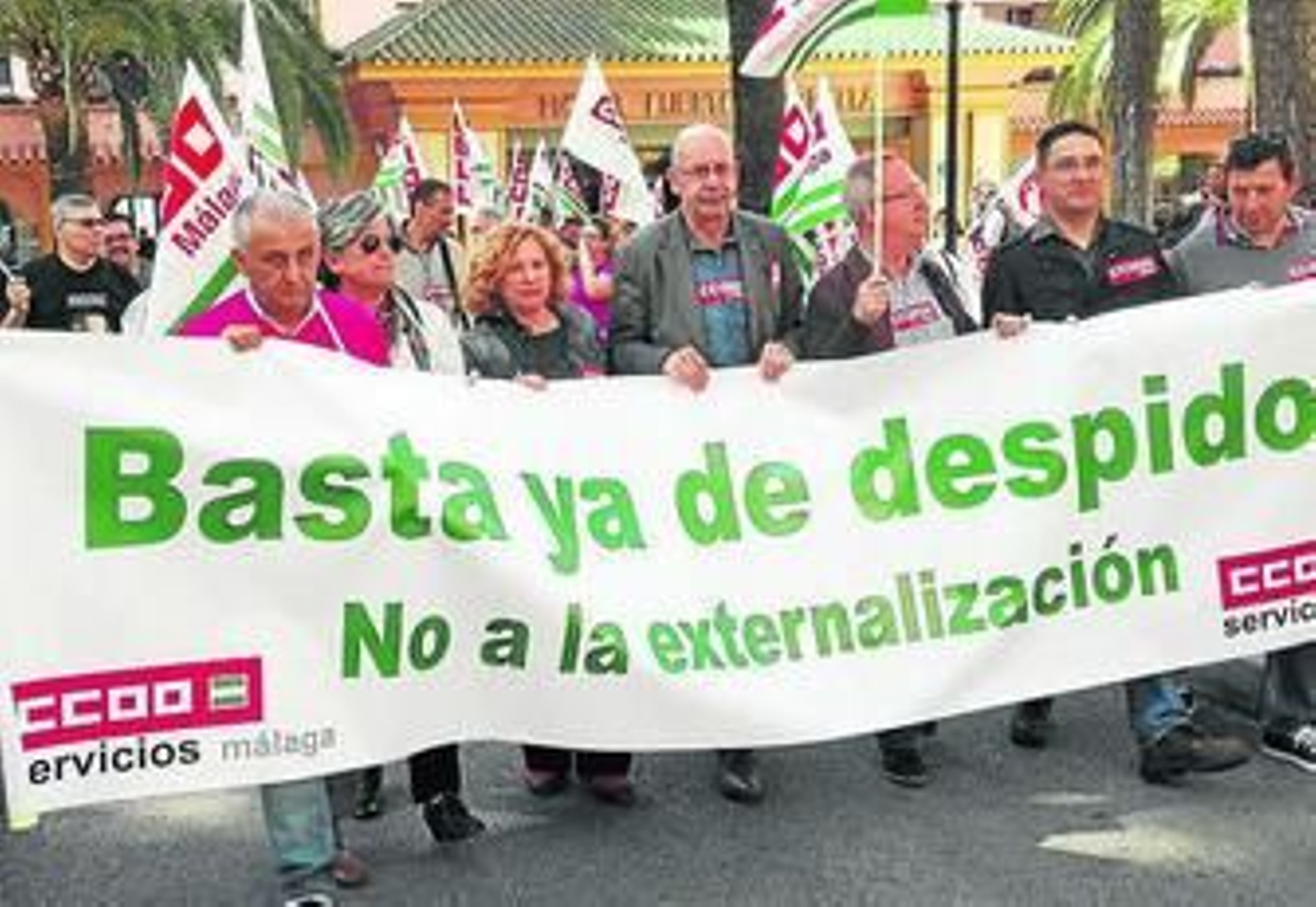 Concentración de los trabajadores.