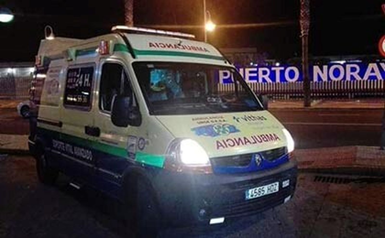 Tres personas heridas en un accidente de tráfico en el Puerto de Aguadulce