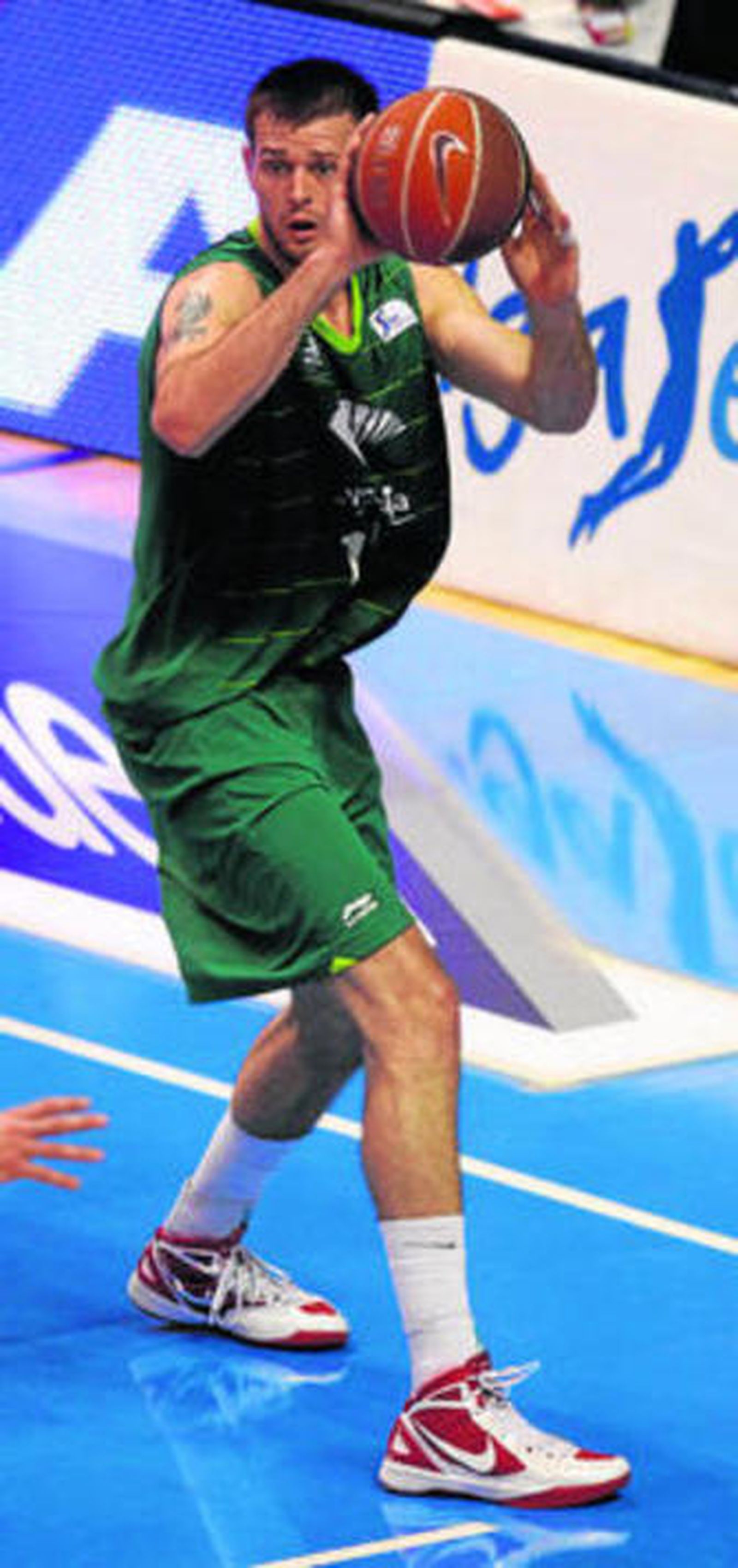 Freeland, tras coger un rebote con el Unicaja.