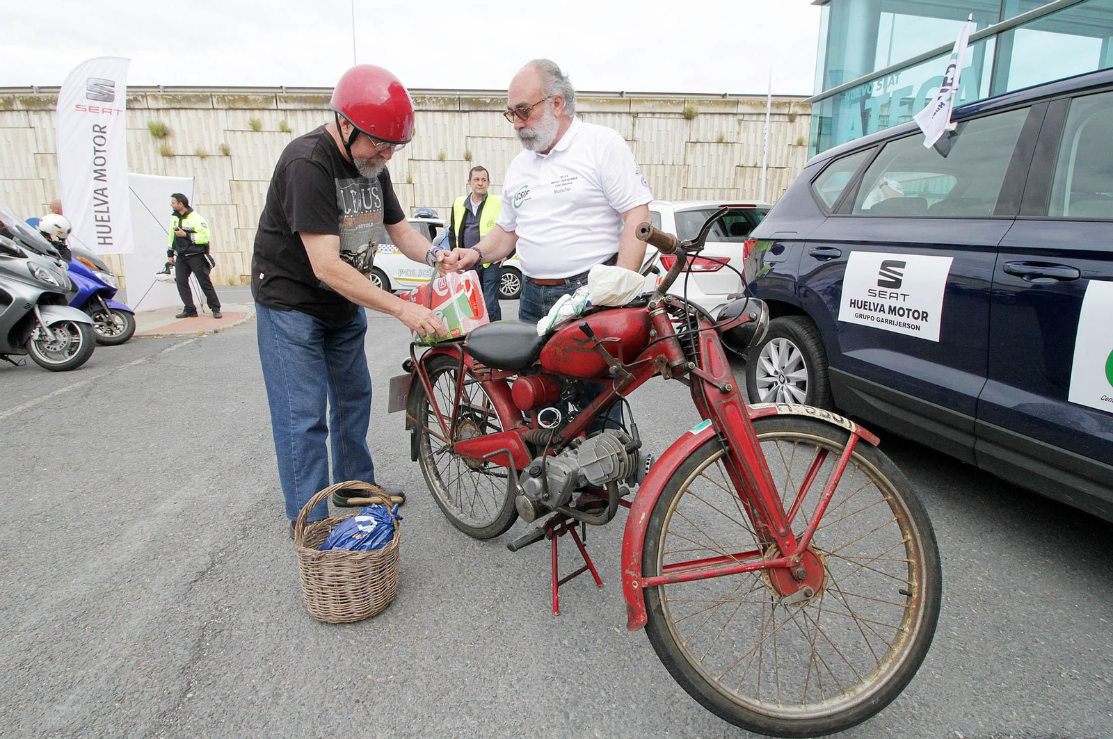 Imágenes  de la II Ruta Solidaria en Moto organizada por CSIF en beneficio de Cruz Roja