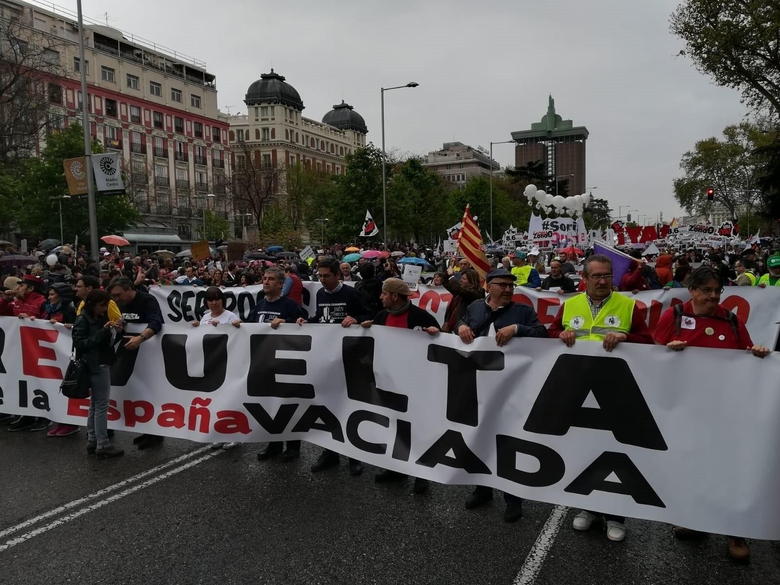 Manifestación por la España vaciada.