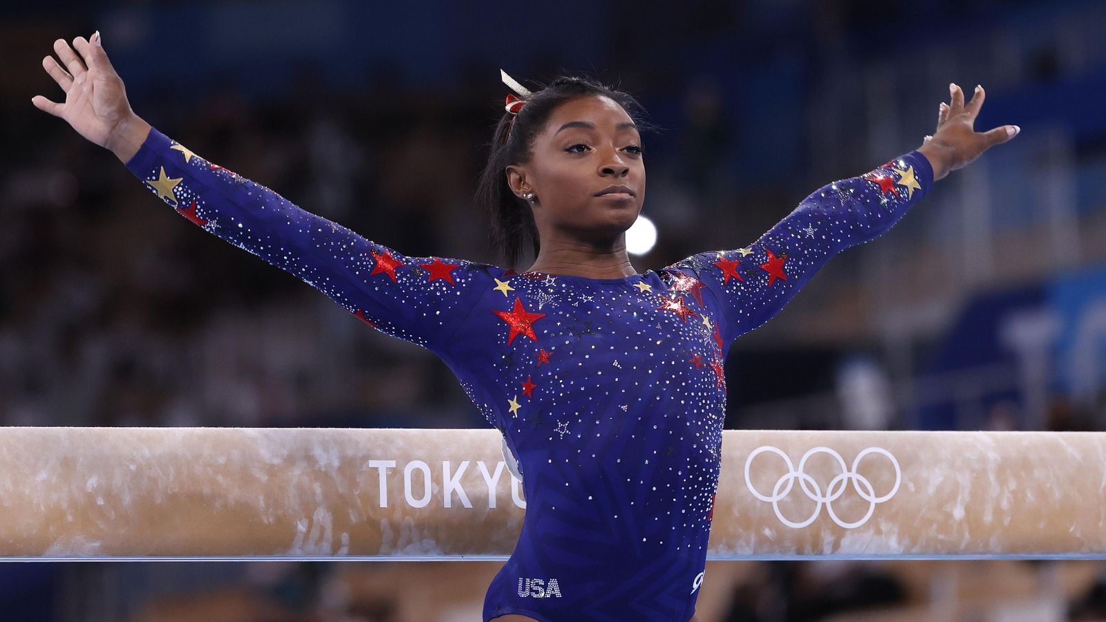 La gimnasta estadounidense Simone Biles.