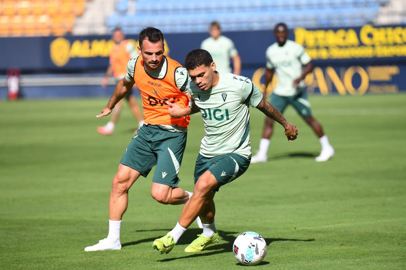 Brian Ocampo en una sesión de esta semana.