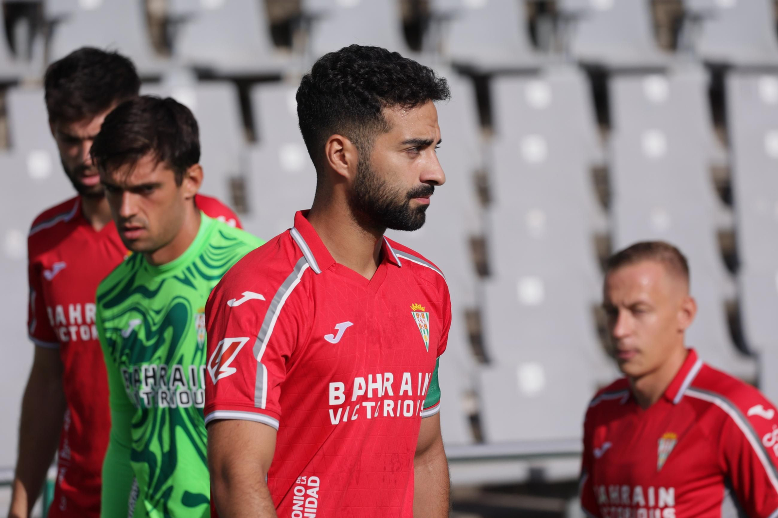 Rubén Alves en su reaparición con el Córdoba CF en el partido ante el Betis Deportivo