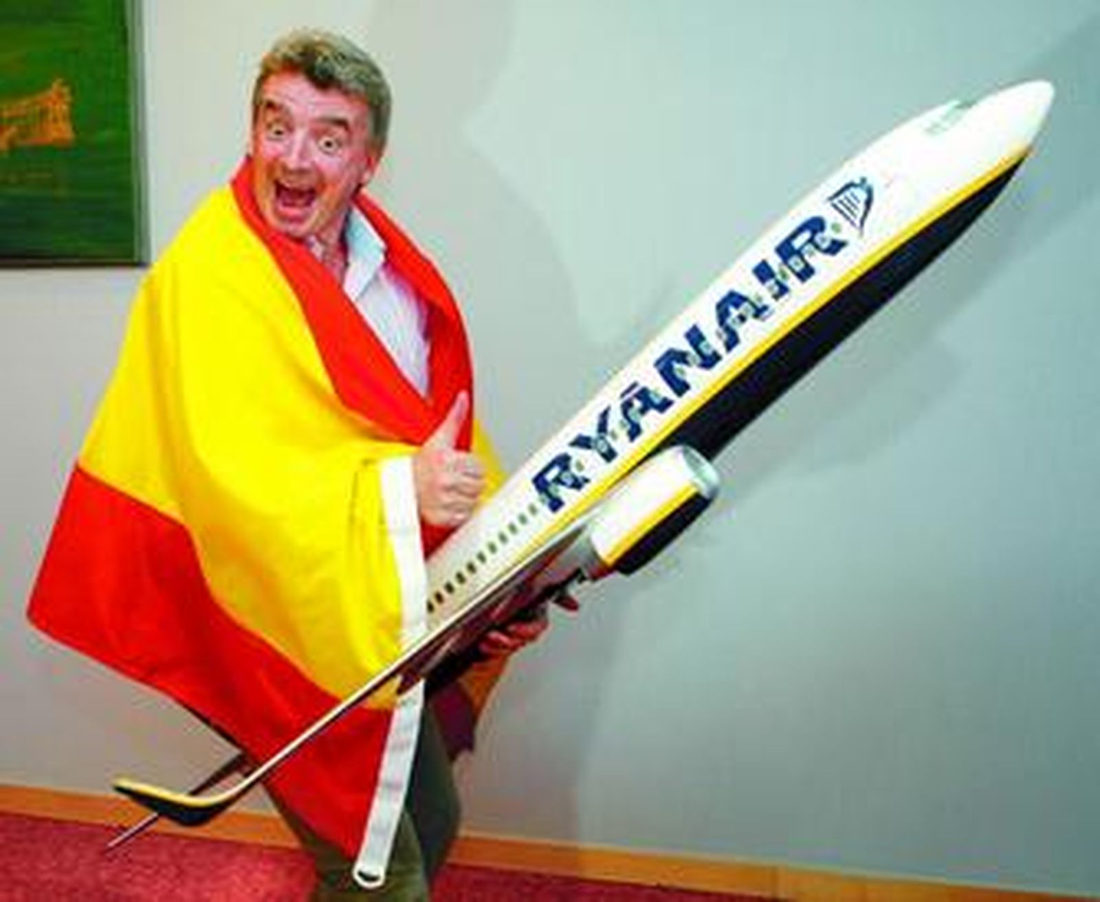 Michael O'Leary, presidente de la aerolínea irlandesa Ryanair, ayer en Madrid.