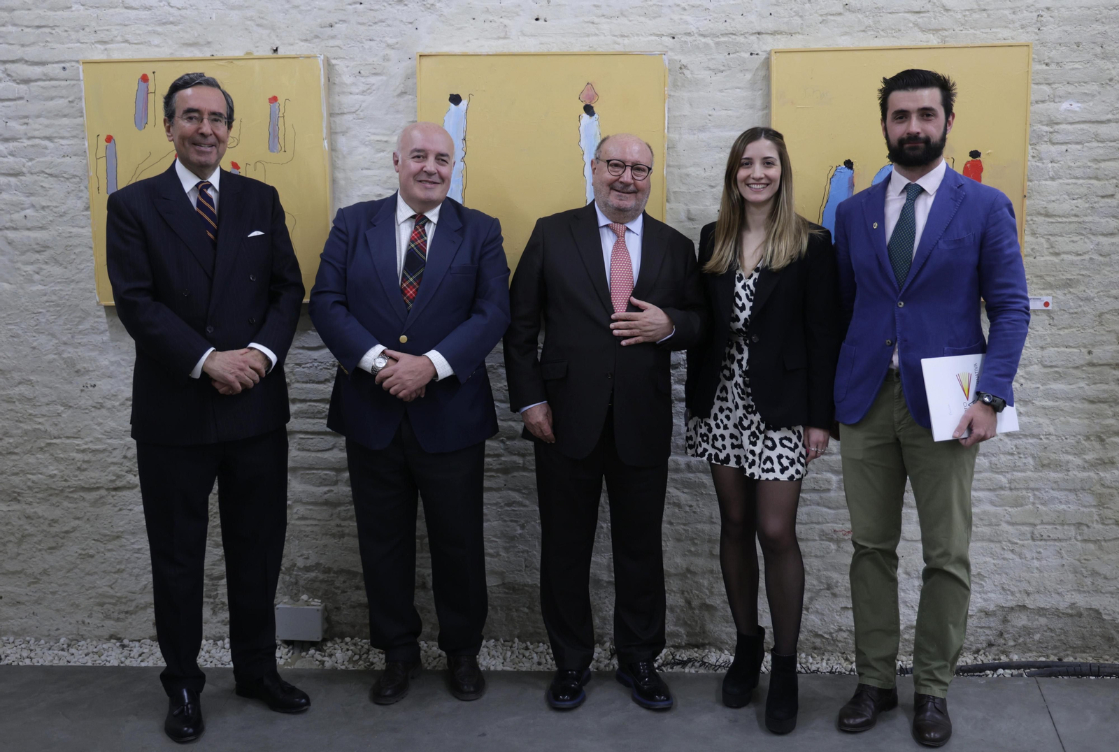 De izquierda a derecha, Amalio de Marichalar, Juan María del Pino, Mariano Gomá, Júlia Calvet e Ignacio Trillo. De izquierda a derecha, Amalio de Marichalar, Juan María del Pino, Mariano Gomá, Júlia Calvet e Ignacio Trillo.