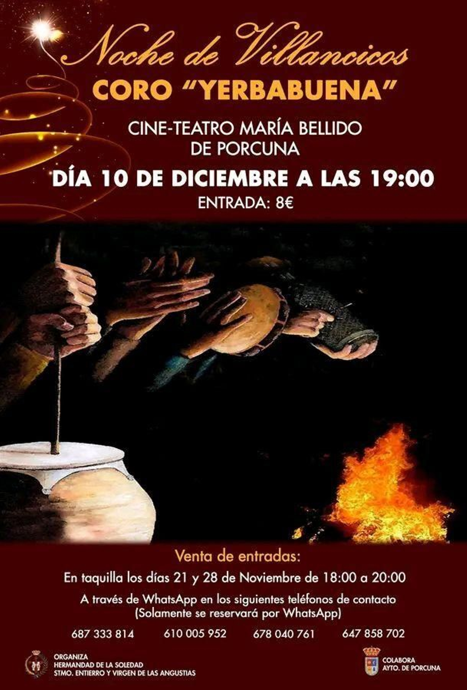 Ya huele a Navidad con las primeras actividades dedicadas a los villancicos en Porcuna a cargo de este mítico coro cordobés.