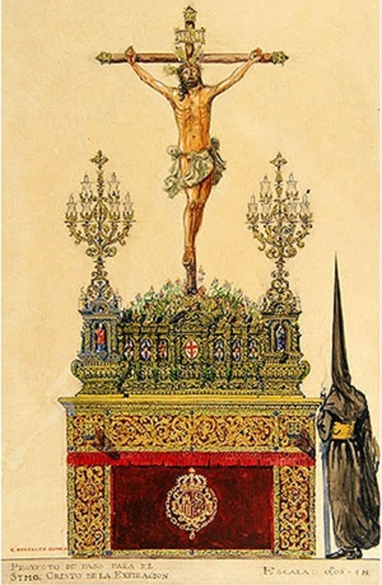 Boceto realizado por Antonio Martín en 1966.