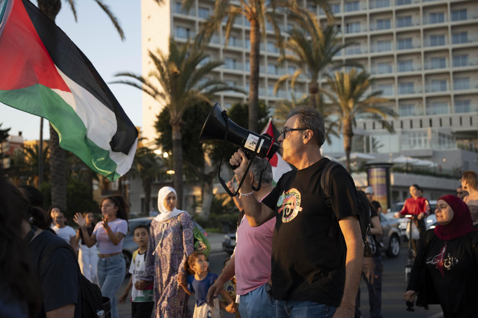 Manifestación convocada por la Plataforma Almería por Palestina