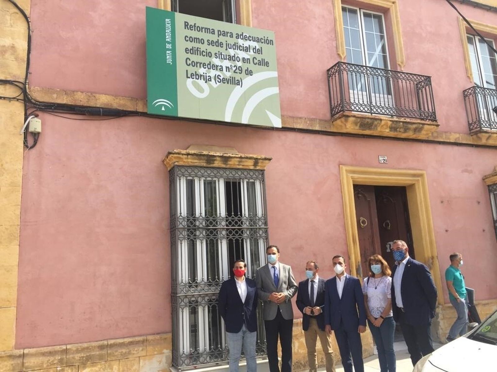 La visita a la sede judicial de Lebrija.