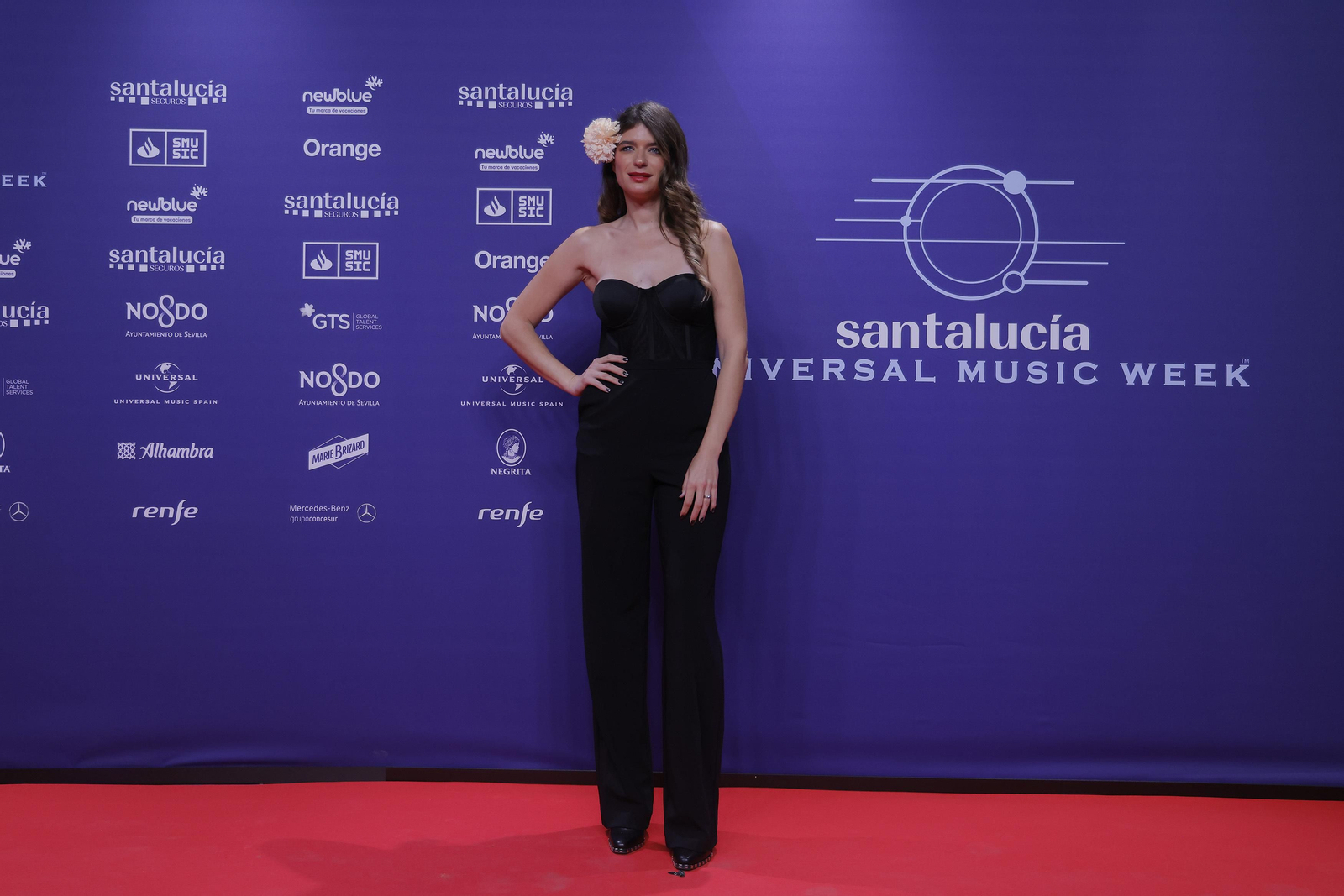 Famosos y artistas en la alfombra roja de la gala del flamenco en los 'Santalucía Universal Music Week'