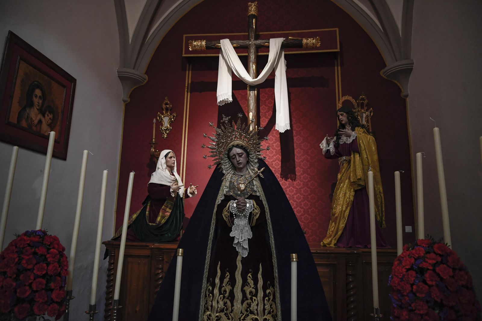 Fotos: el Zaidín visita a la hermandad el Trabajo en el Corpus Christi