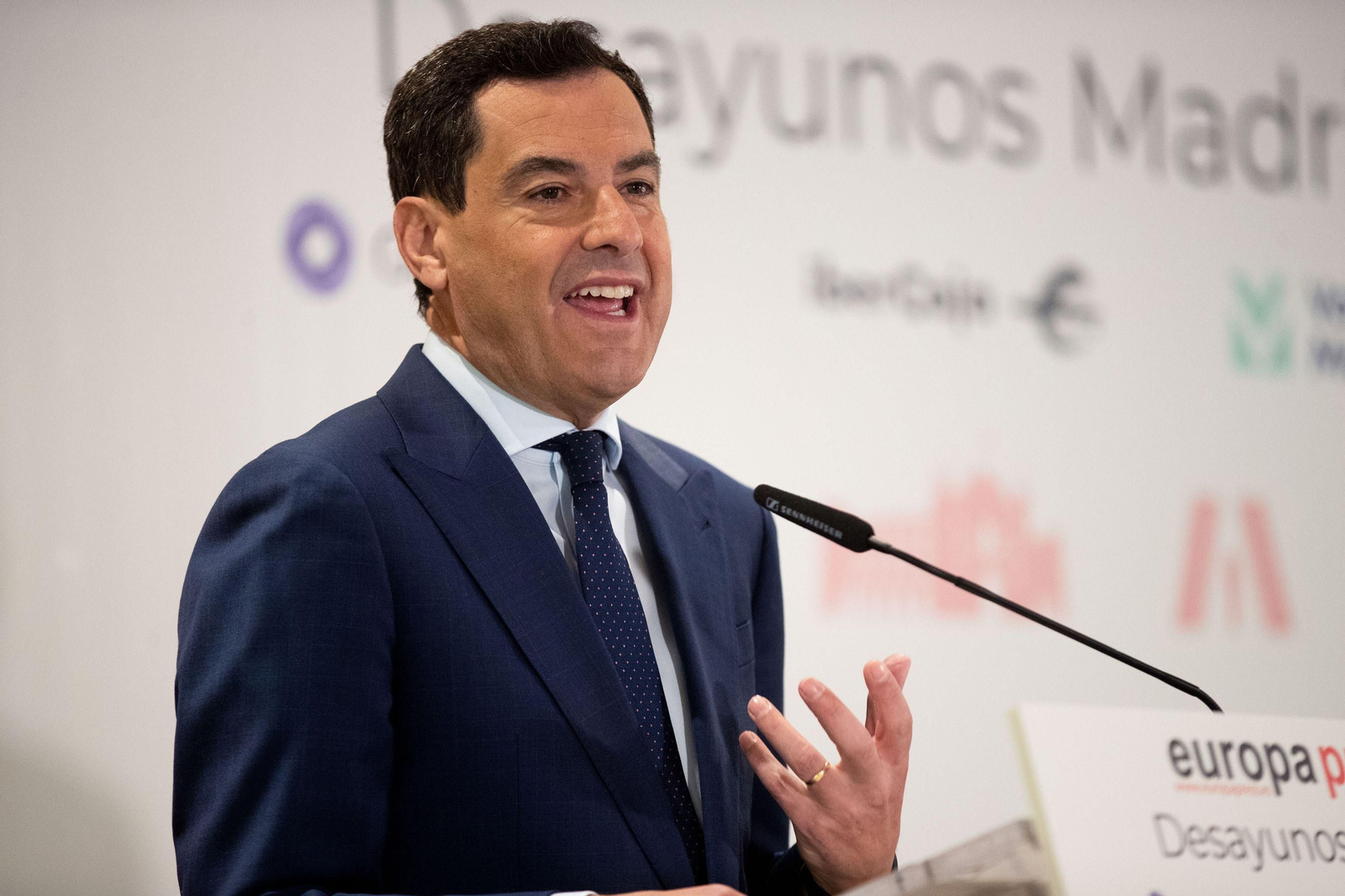 Juan Manuel Moreno, presidente de la Junta, en una comparecencia reciente.