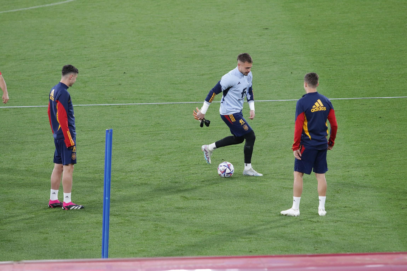 Entrenamiento de la Selección Sub-21 de España, en Almería