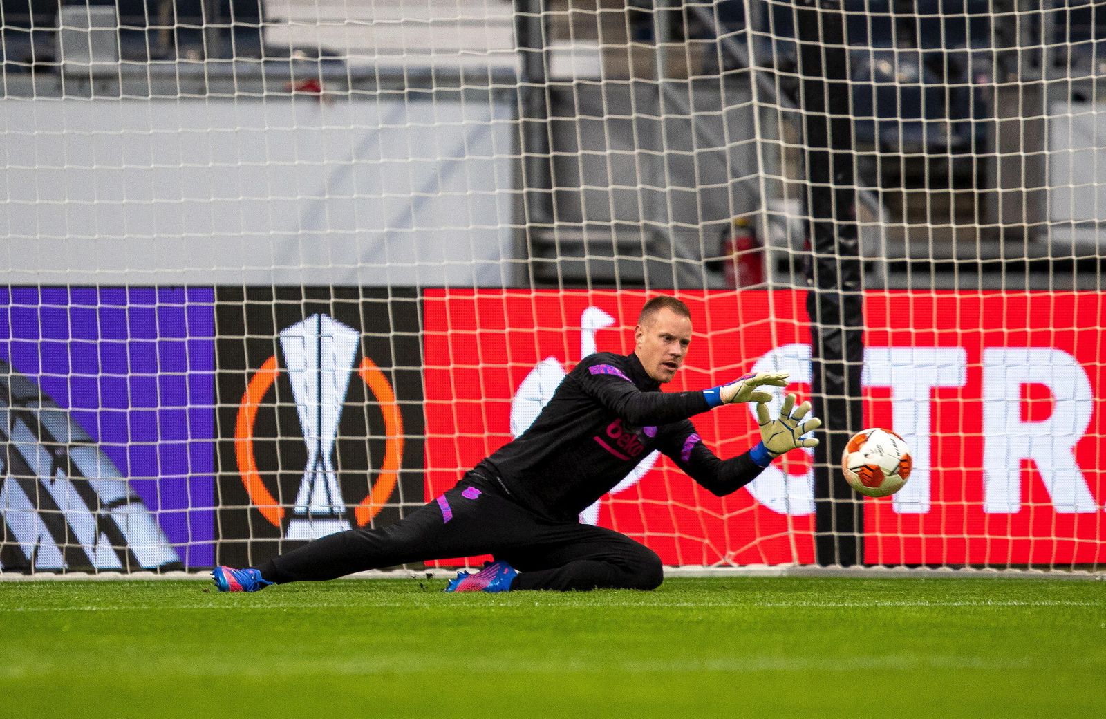 Ter Stegen, en un entrenamiento reciente.