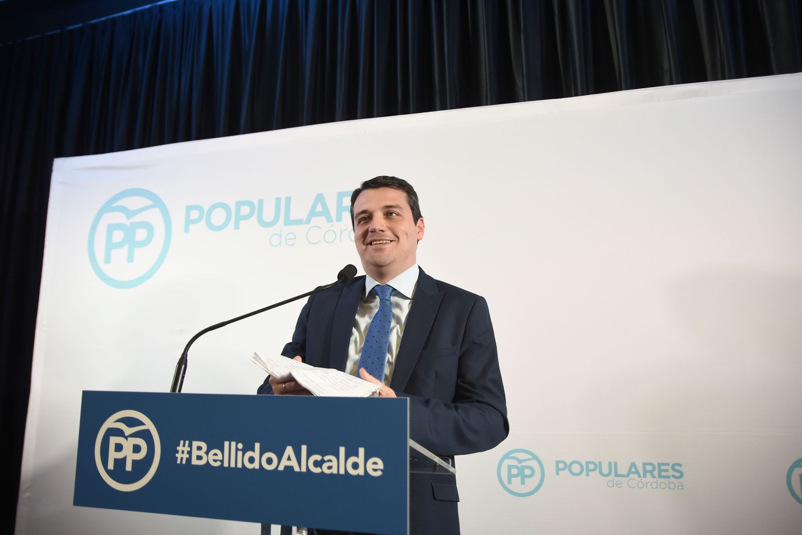 José María Bellido, durante su presentación como candidato a alcalde.