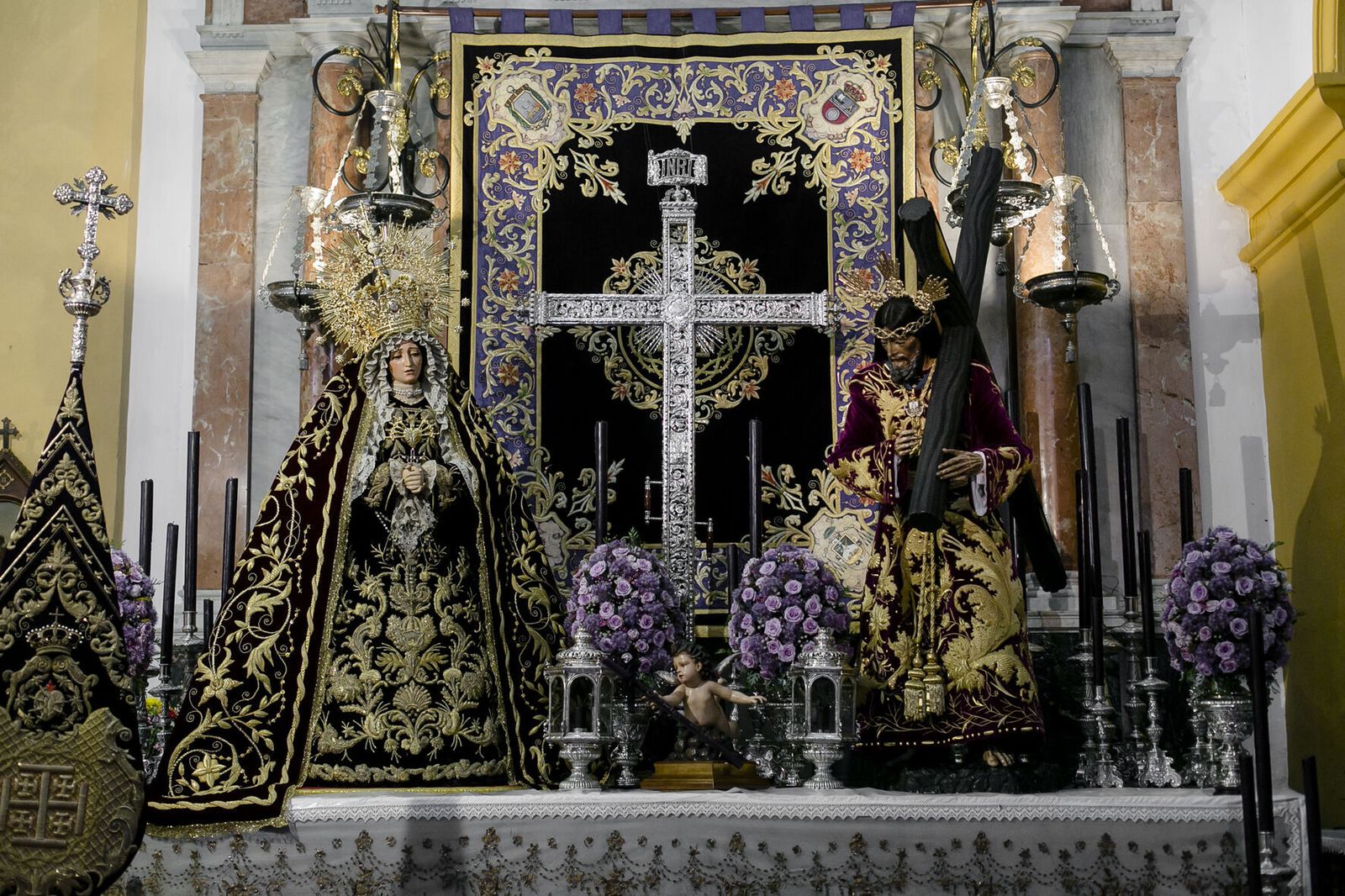 Altar montado por la hermandad del Nazareno para esta Semana Santa.