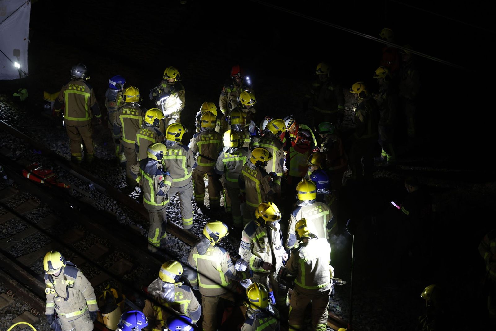En imágenes, el accidente de tren en Barcelona