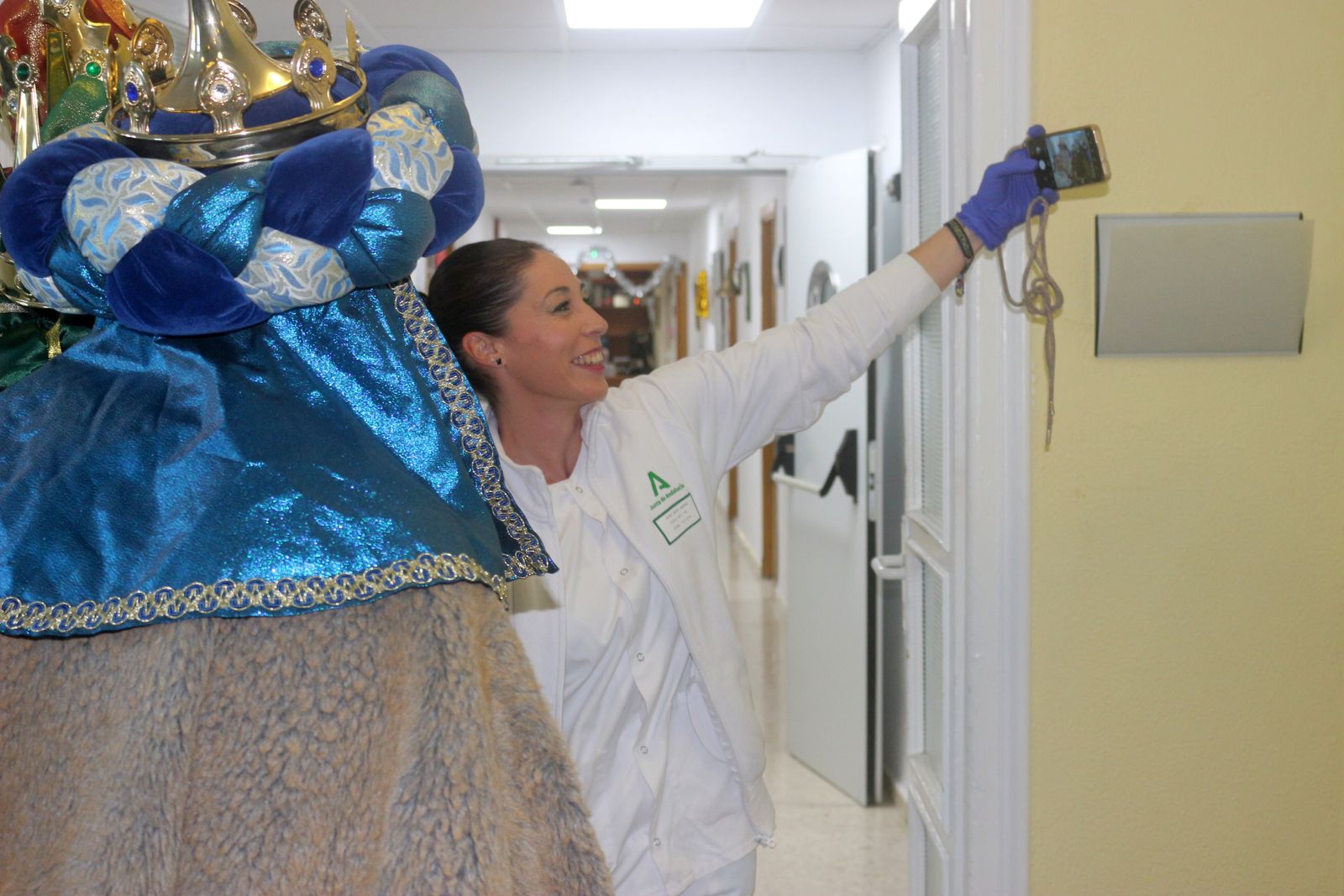 Visita de los Reyes Magos al Hospital de Puerto Real