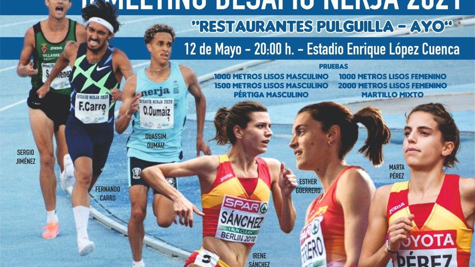 Cartel del II Meeting Desafío de Nerja 2021.