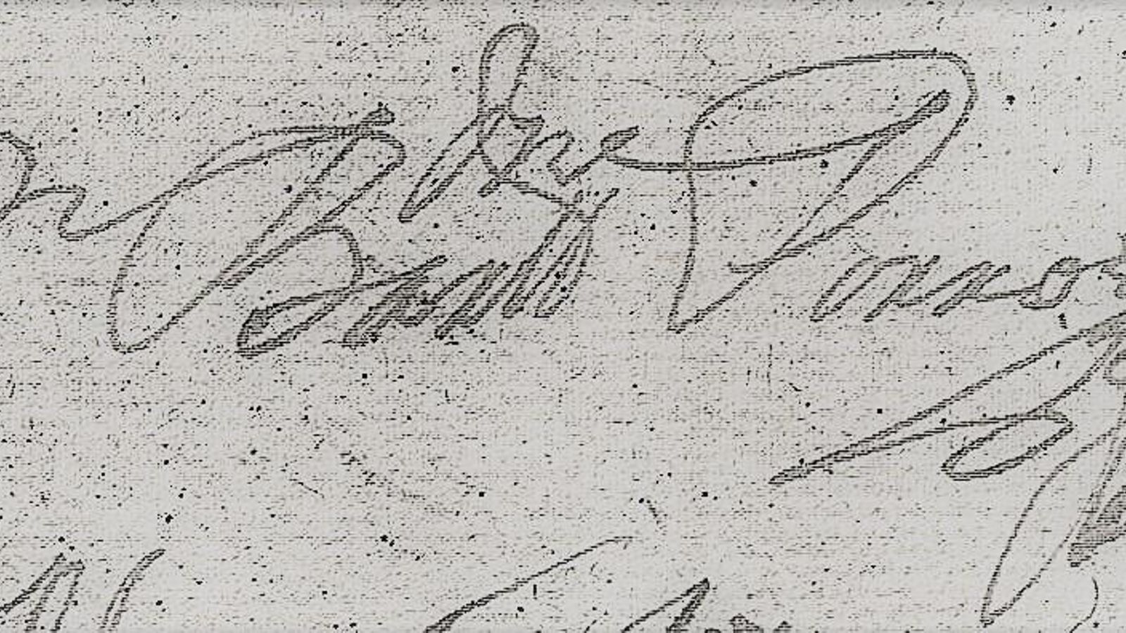 Firma de Bartolomé Porro en las actas capitulares de Tarifa en 1721.
