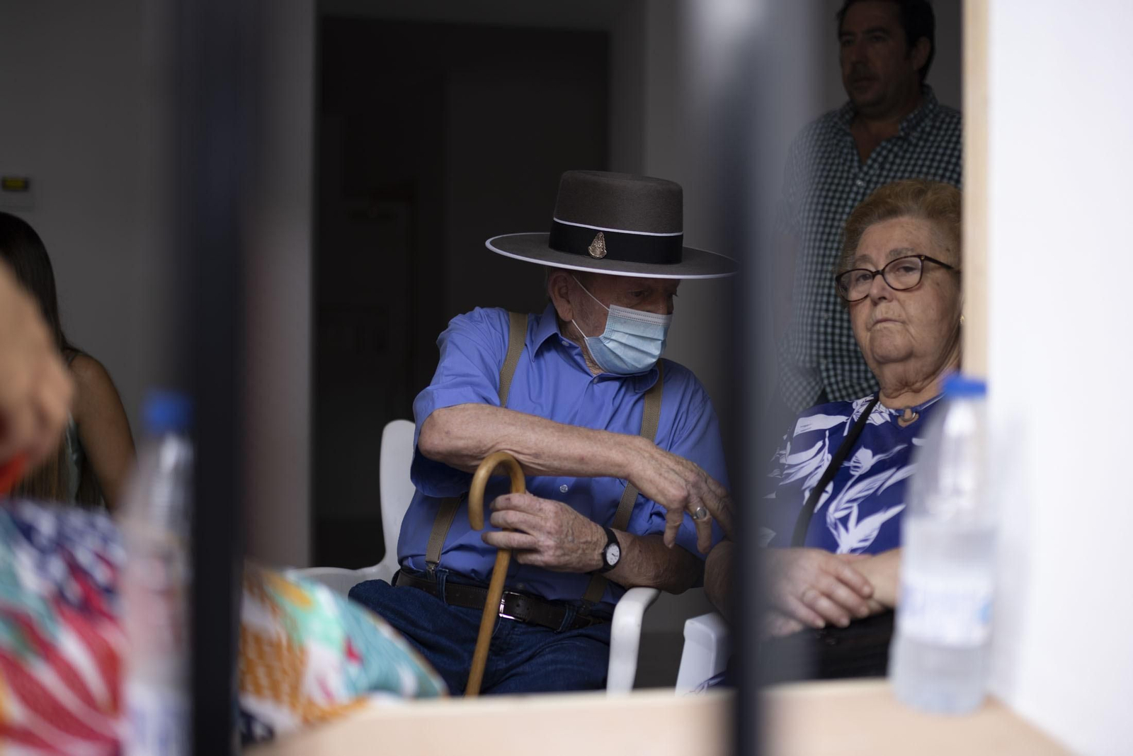 El sentimiento rociero se refleja en la cara de los almonteños.