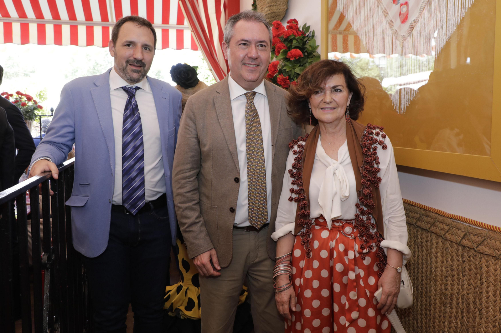 Recepción caseta de Cajasol