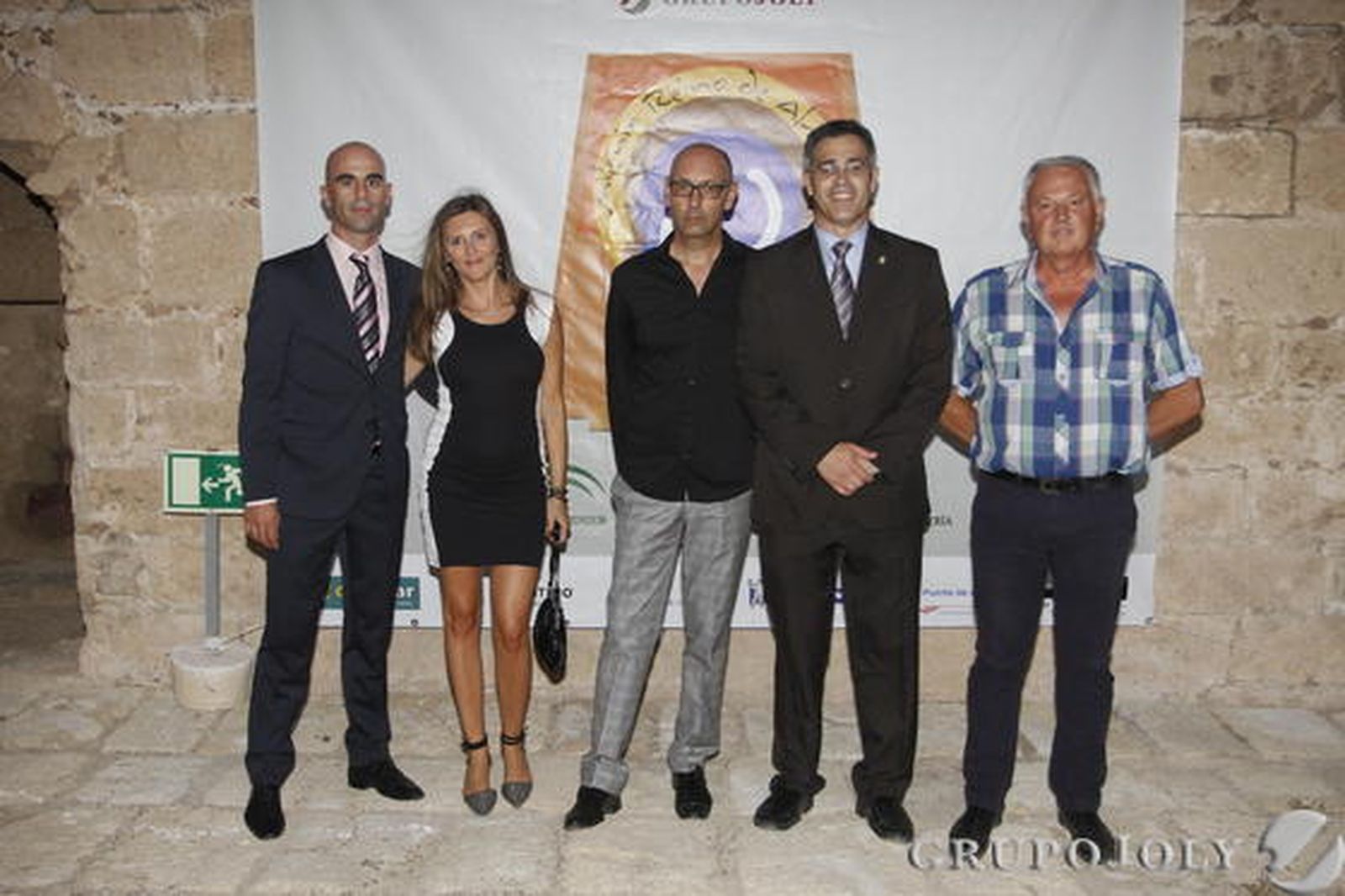 El concejal de Comunicación del Ayuntamiento de Olula, Francisco Gregorio, con su mujer María Belén Garre, Ramón Gómez-Vivancos, el alcalde de Olula del Río, Antonio Martínez Pascual, y el concejal José Sánchez./ Rafael González y Ricardo García