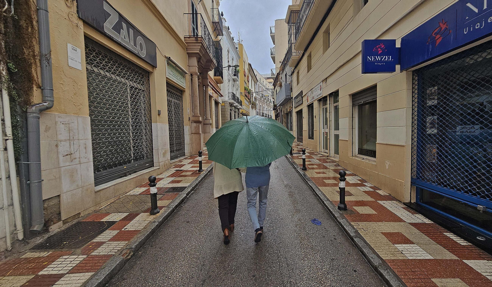 Fotos de la lluvia provocada por la borrasca atlántica en Algeciras