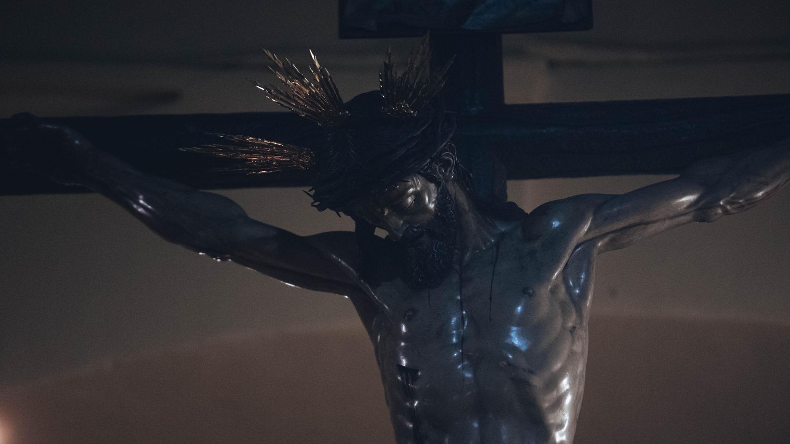 Una imagen de la Hermandad del Calvario en la Semana Santa de Sevilla 2023