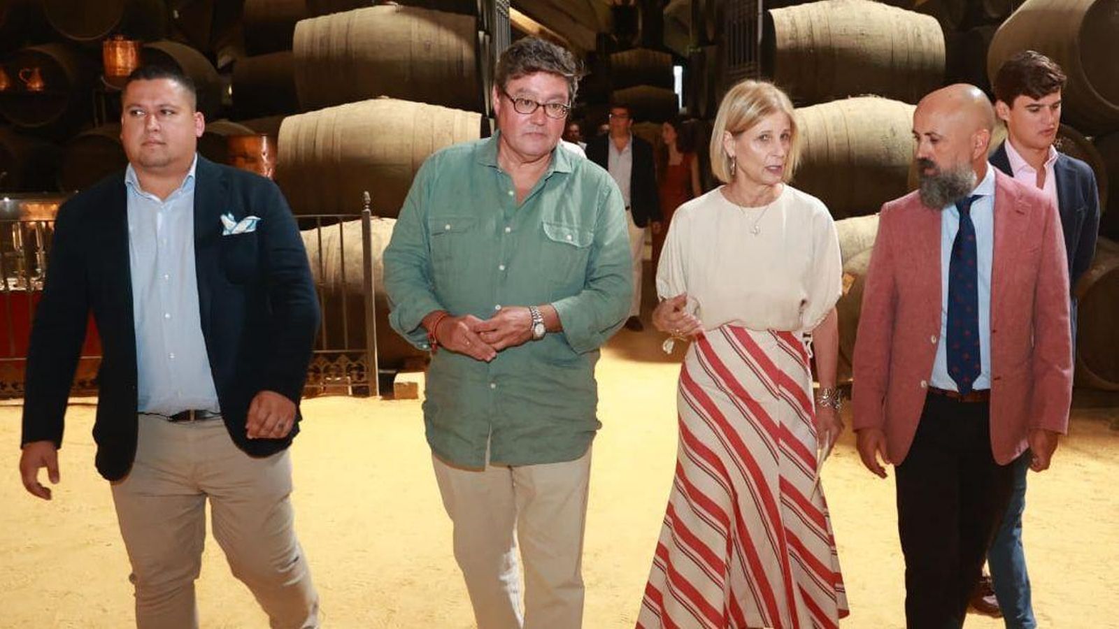 María José García-Pelayo, junto a Aparicio, Juan Luis Gil y Jorge Garrido.