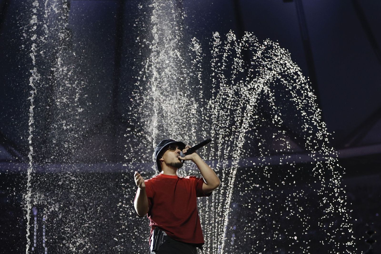 Dellafuente, en su concierto en el Metropolitano.