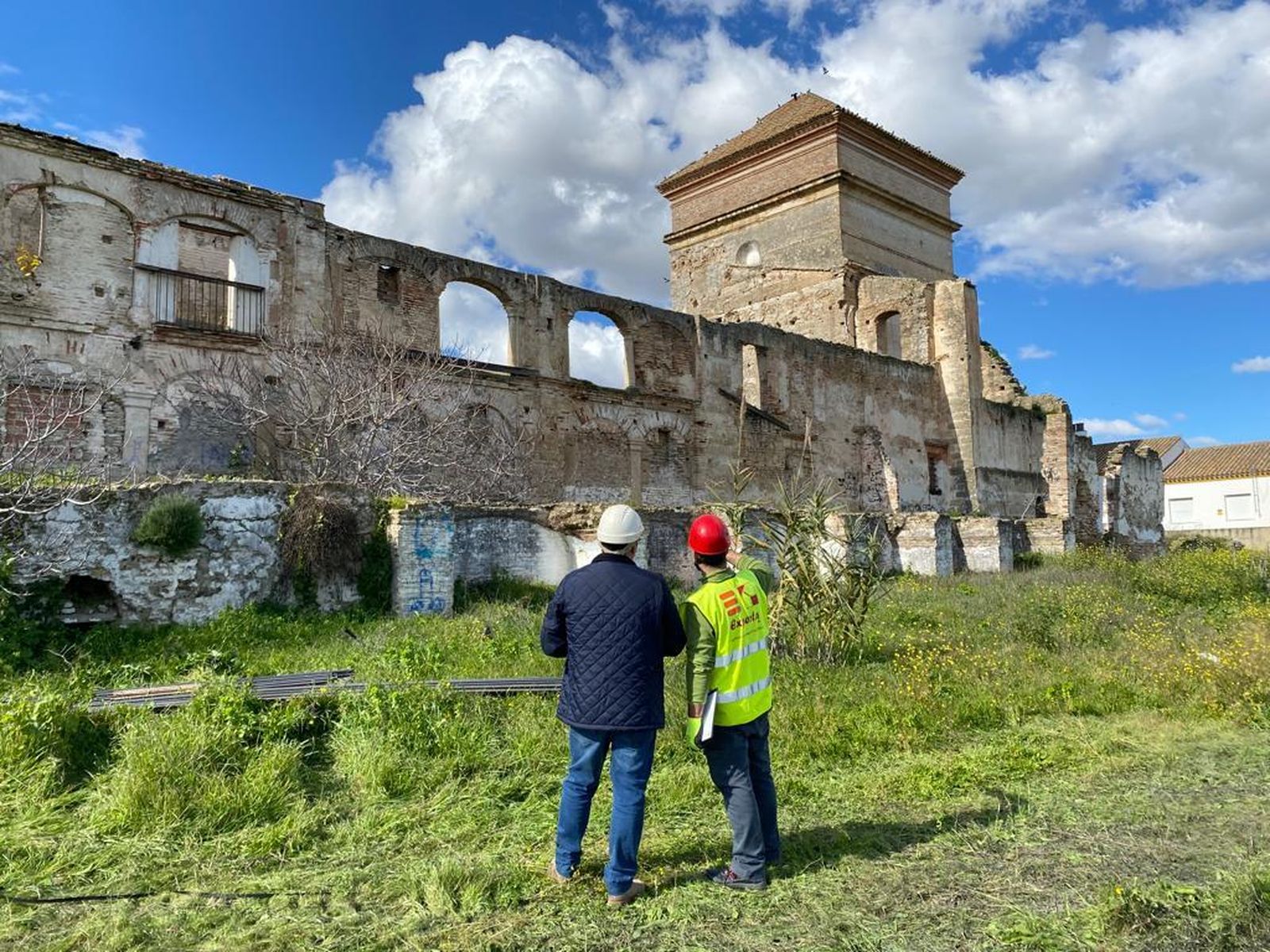 Obras de estabilización del monasterio Jerónimo de Bornos