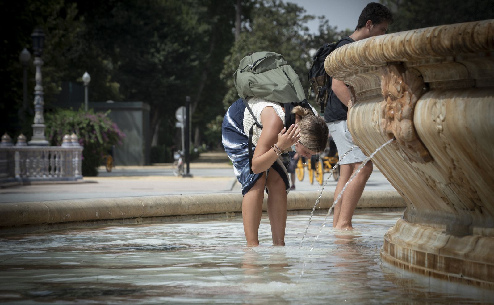 Primera jornada de calor en Sevilla