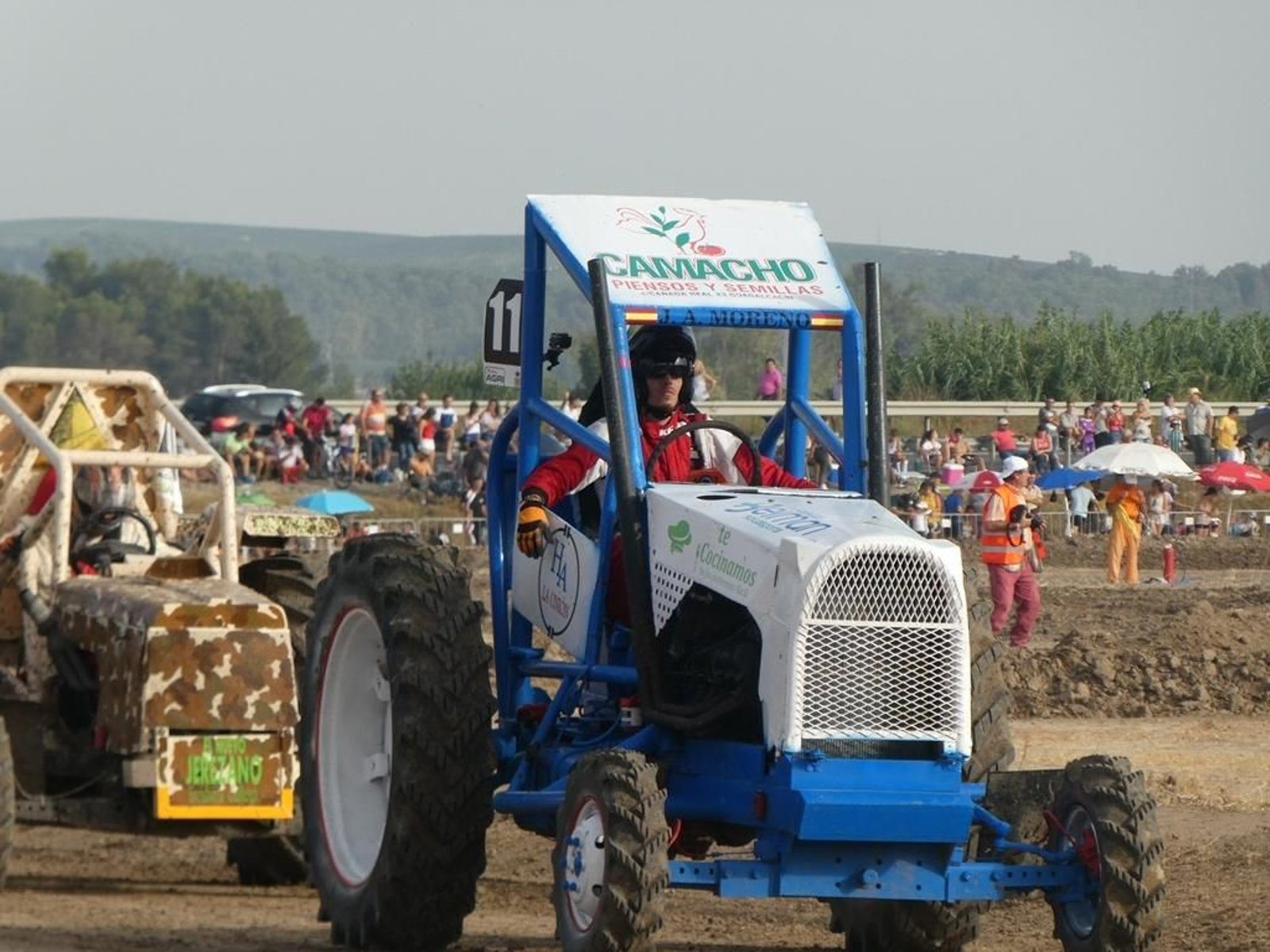 Uno de los participantes en la última edición de la Carrera de Tractores.