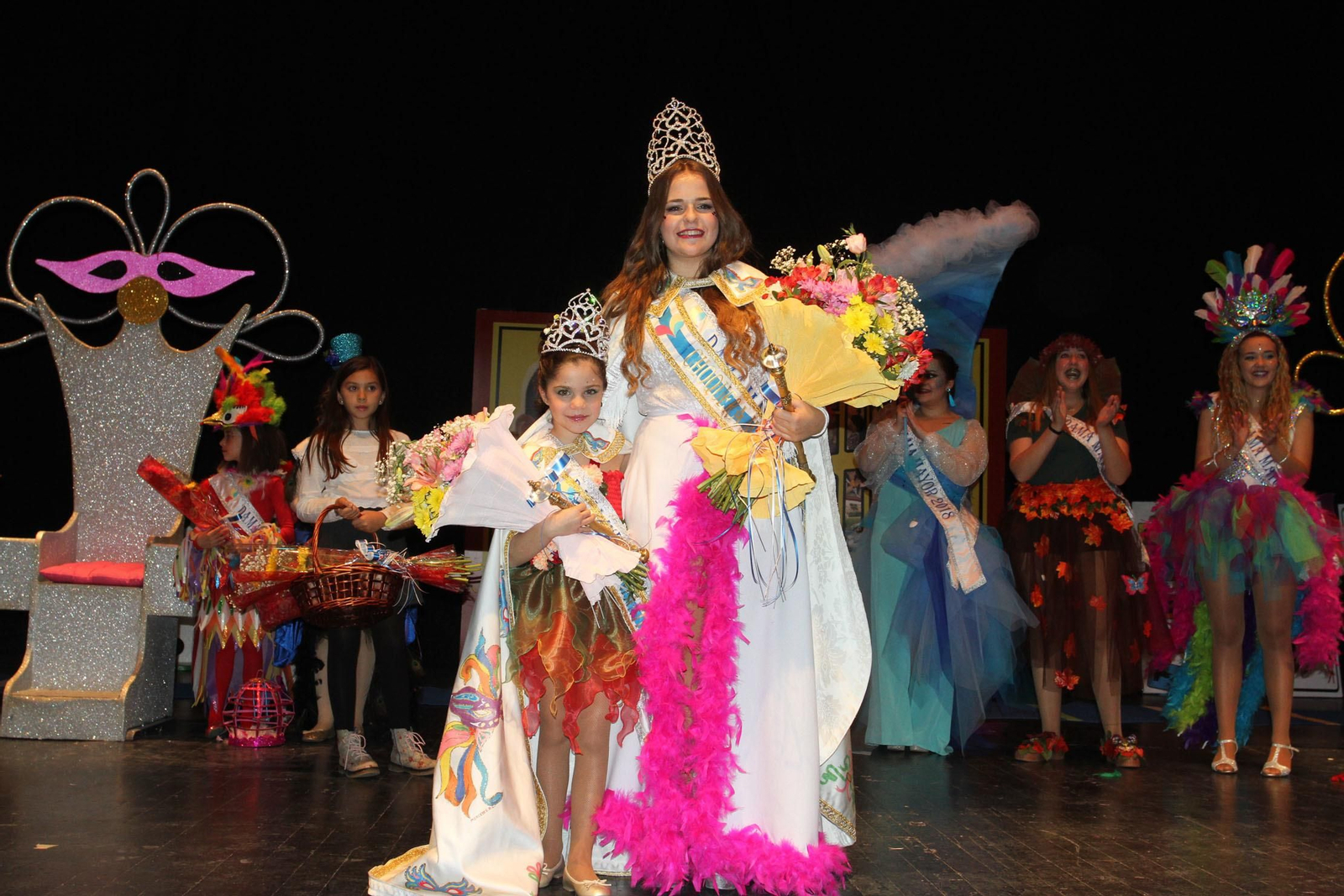 Gala de la coronación de  la choquera mayor e infantil del Carnaval Colombino 2018