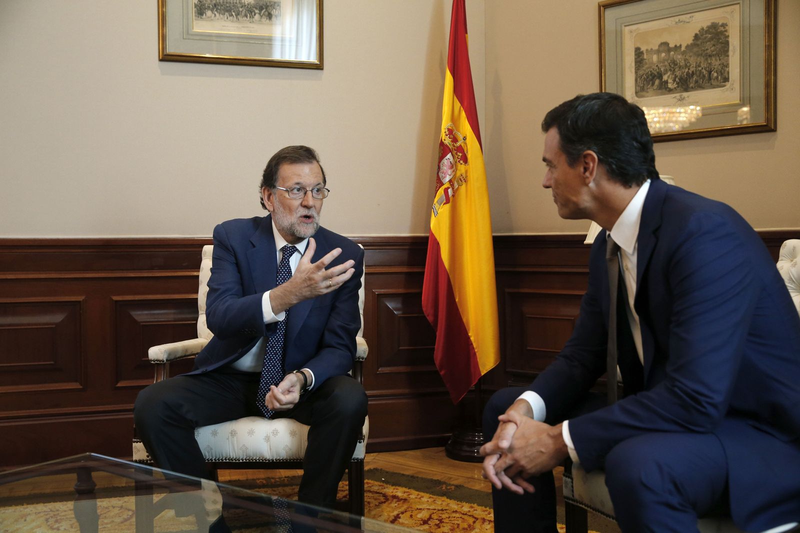 Mariano Rajoy y Pedro Sánchez.