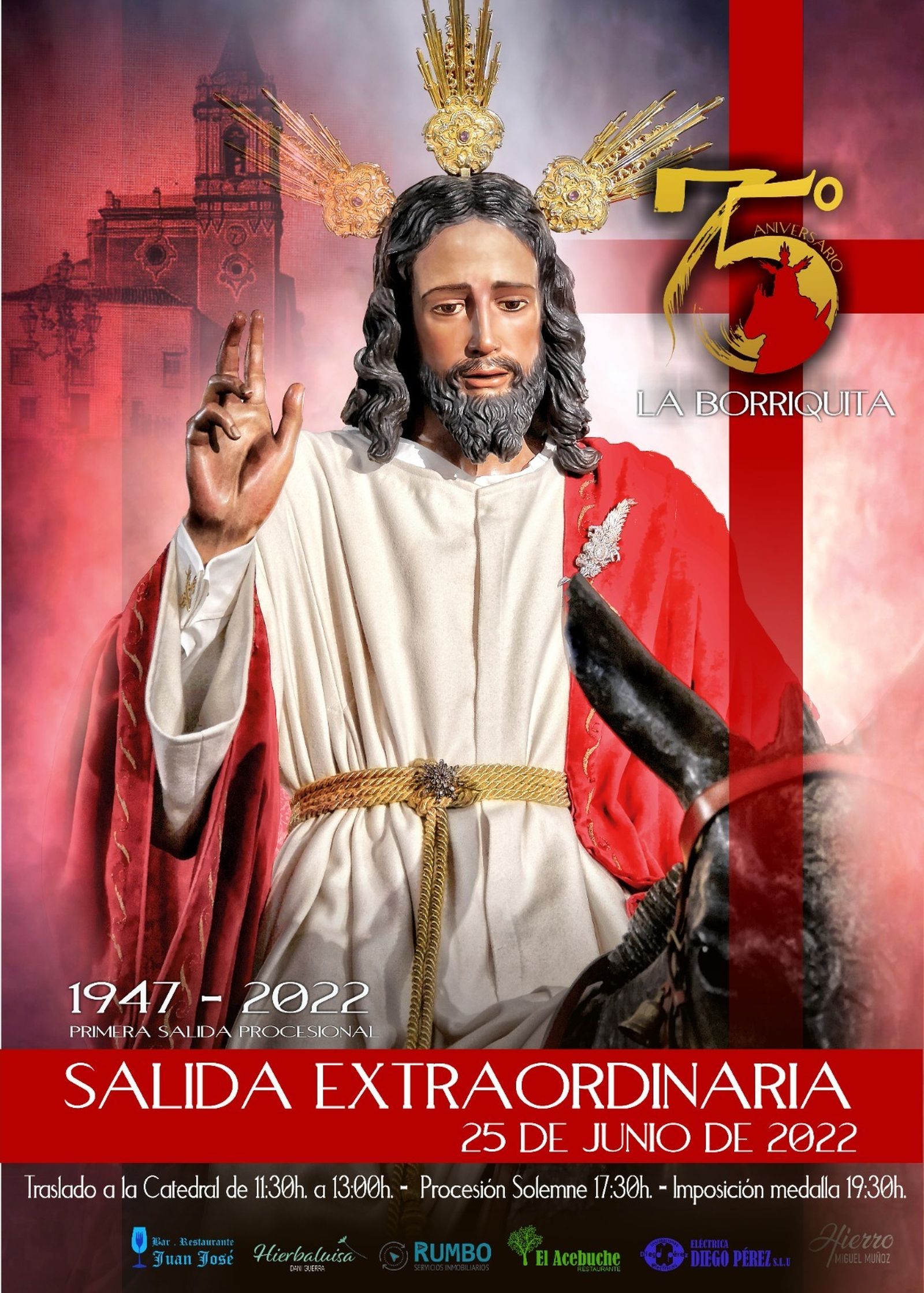 Cartel de la salida extraordinaria del titular de La Borriquita