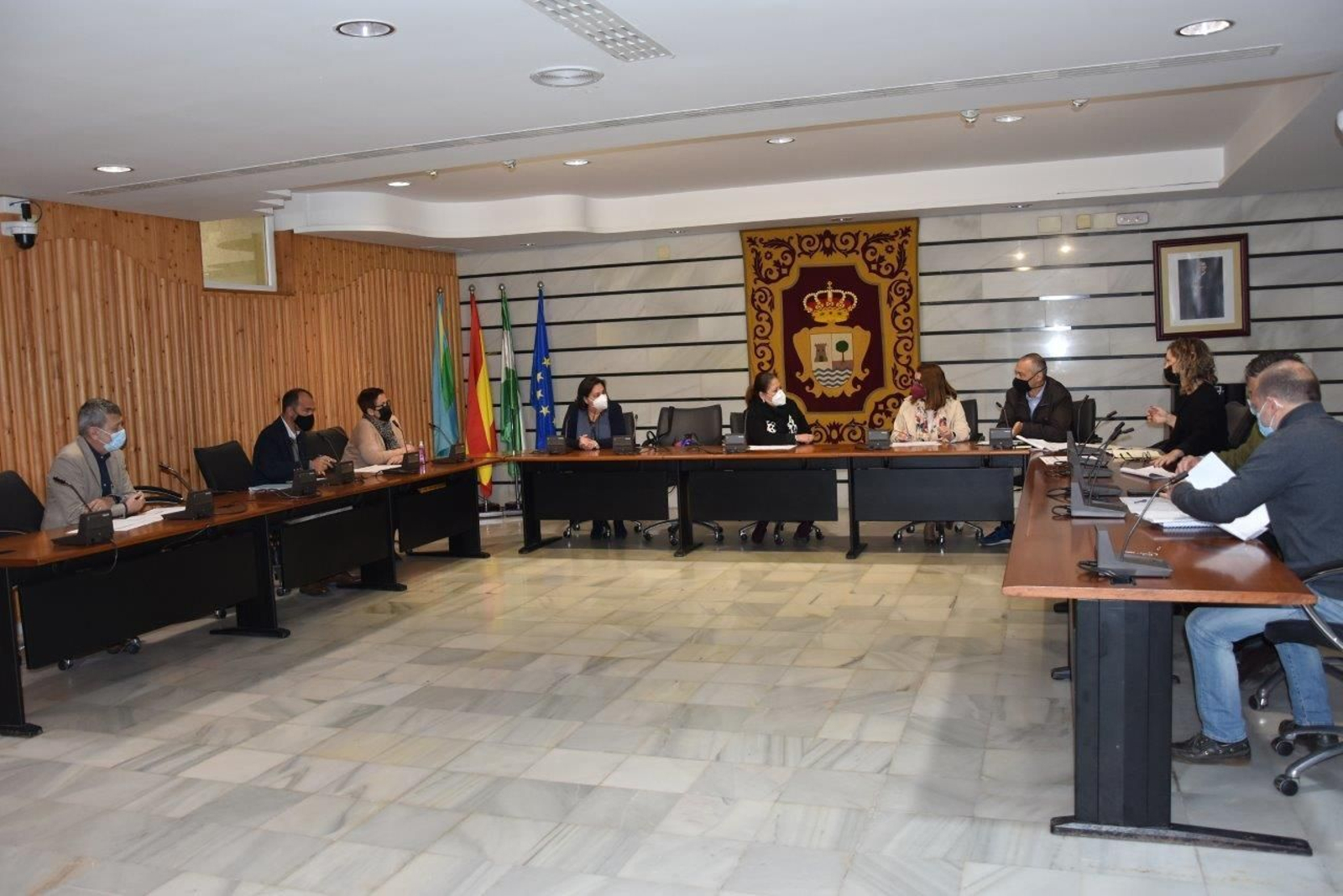 Imagen de archivo de un pleno en el Ayuntamiento de Punta Umbría.