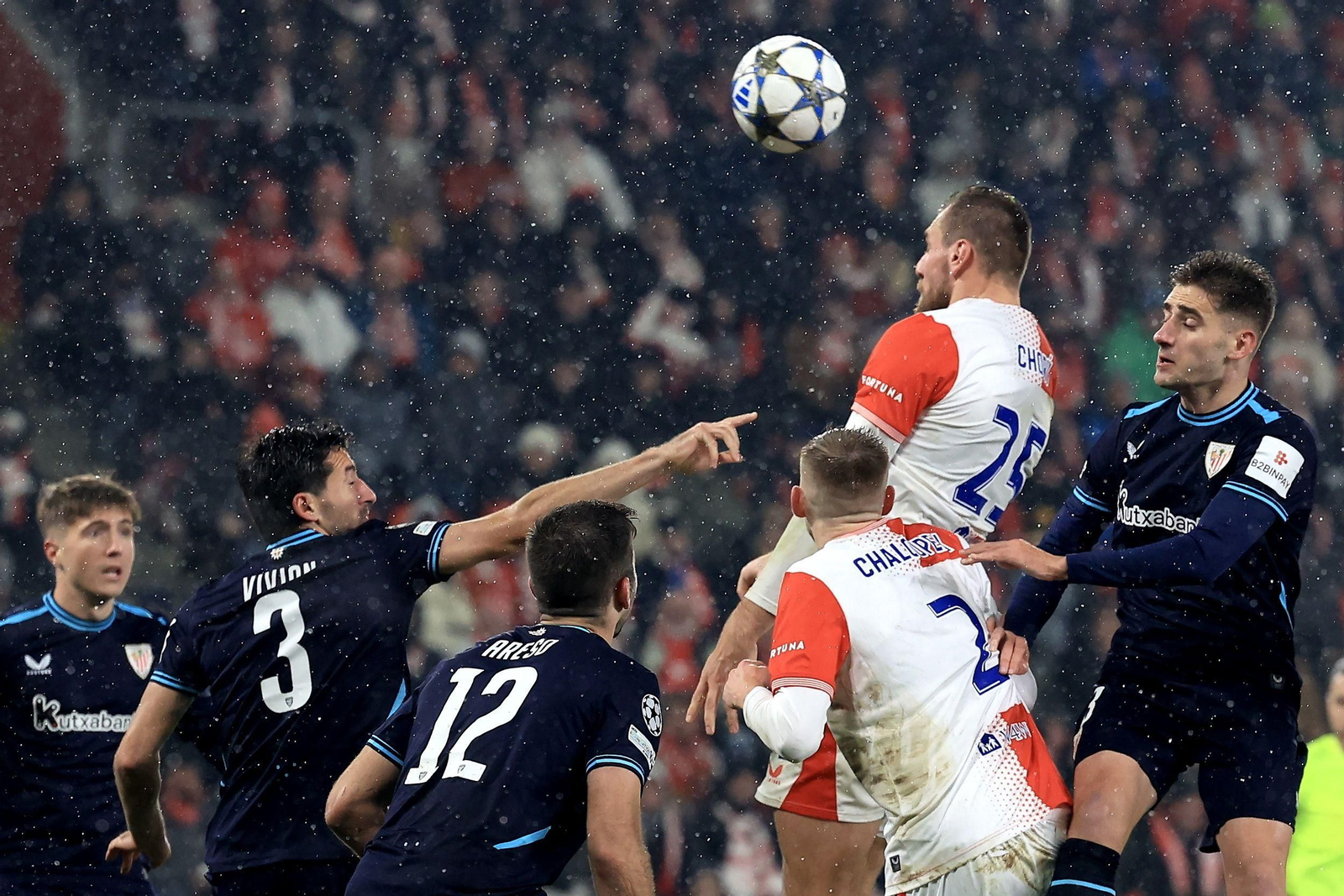 Las imágenes del Slavia Praga-Athletic