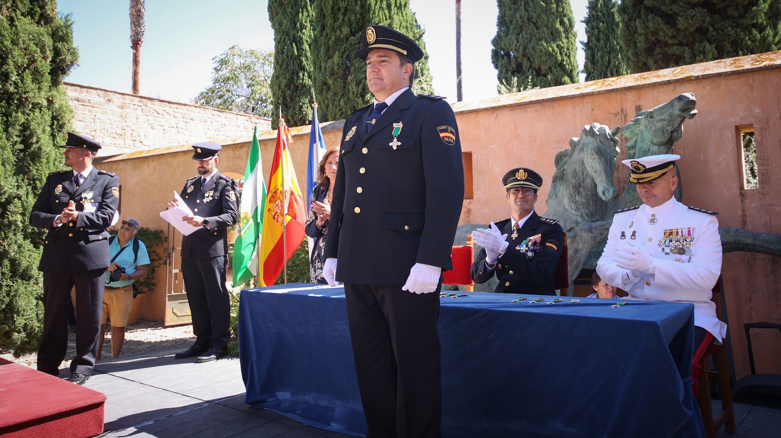 Emotivo acto por el Día de la Policía Nacional celebrado en Jerez