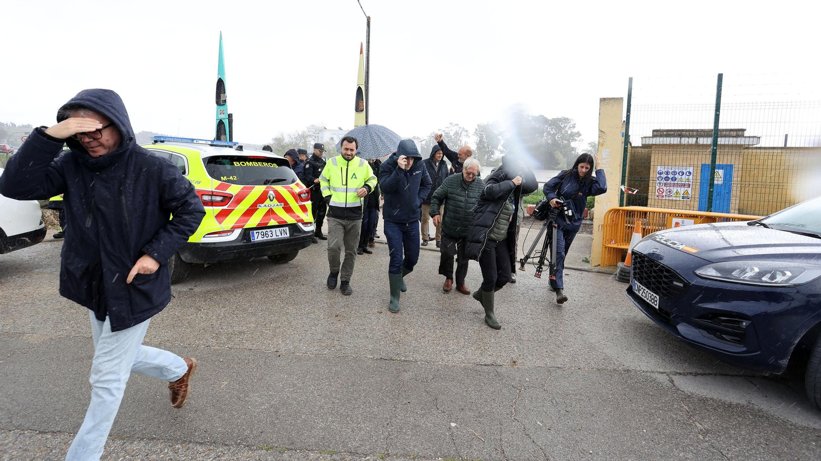 Operativo por el desbordamiento del río Guadalete