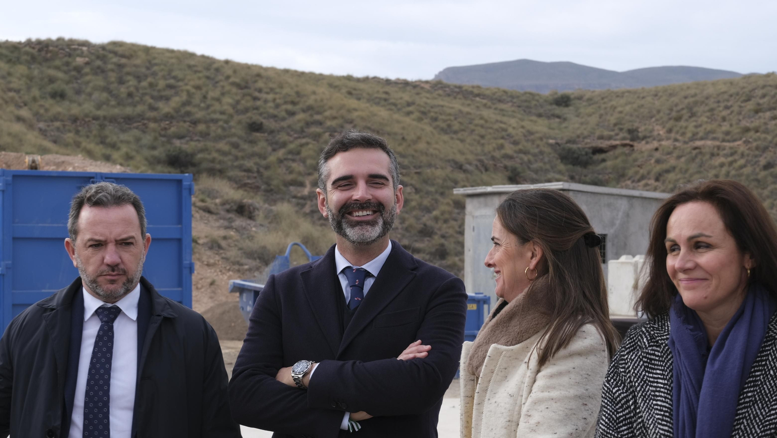 Imágenes de la inauguración de la planta de reciclado de residuos, en Gádor