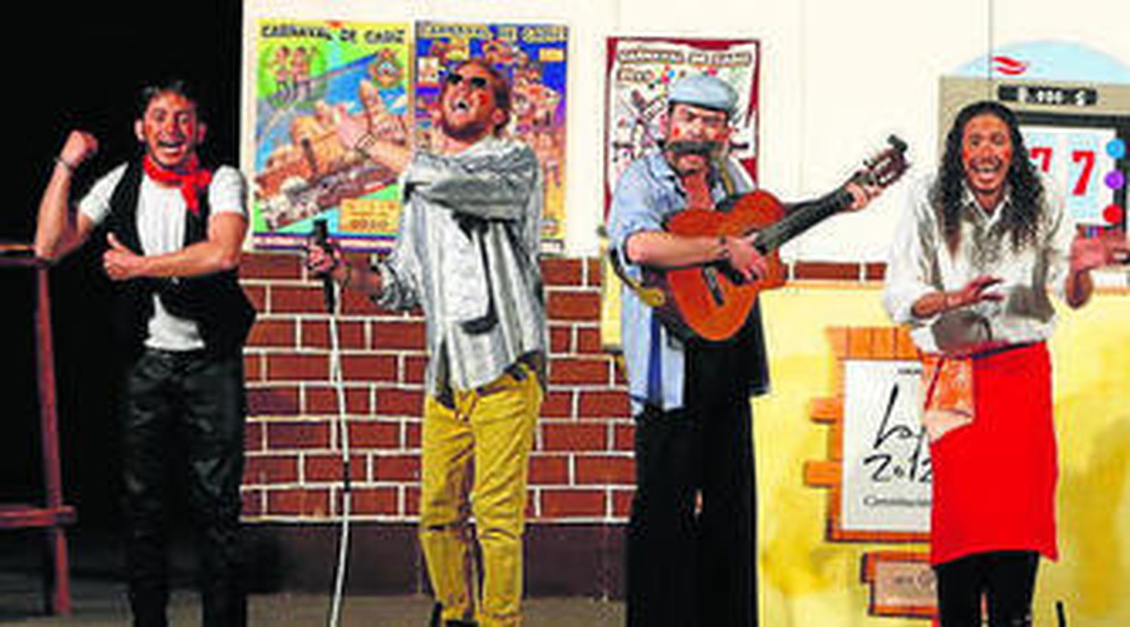 El cuarteto 'Los que están al pie del cañón'.