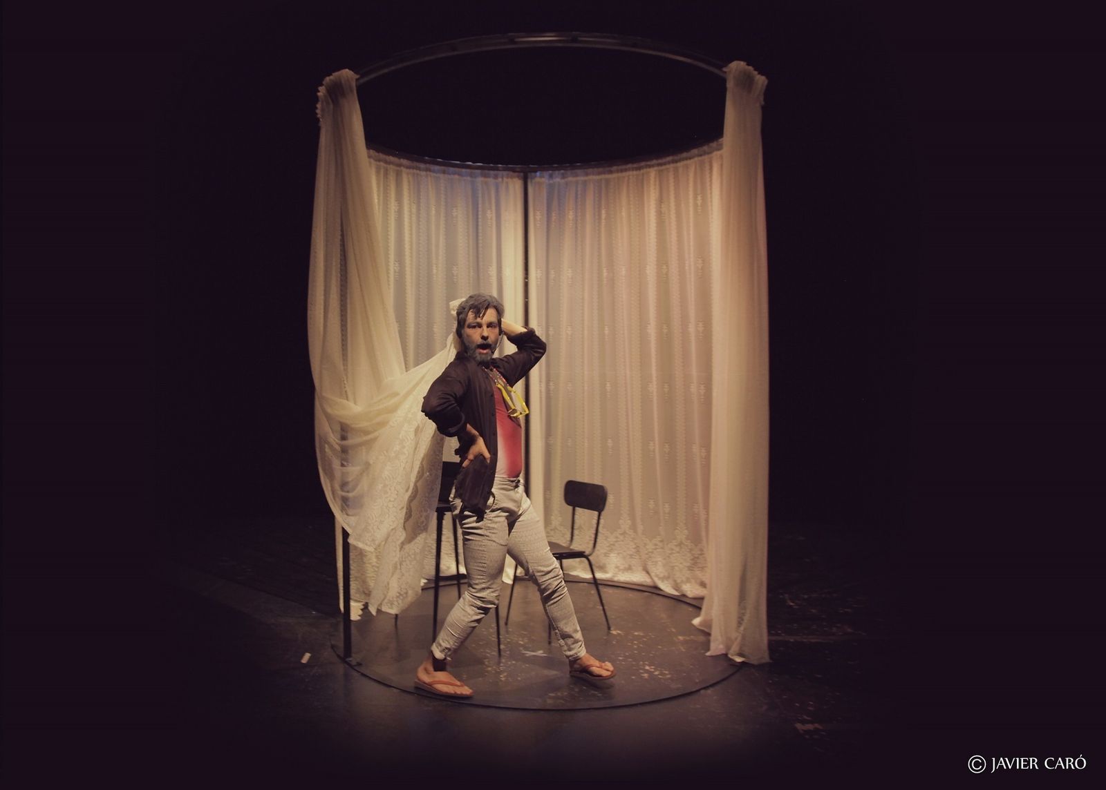 Avelino Piedad, en la obra.