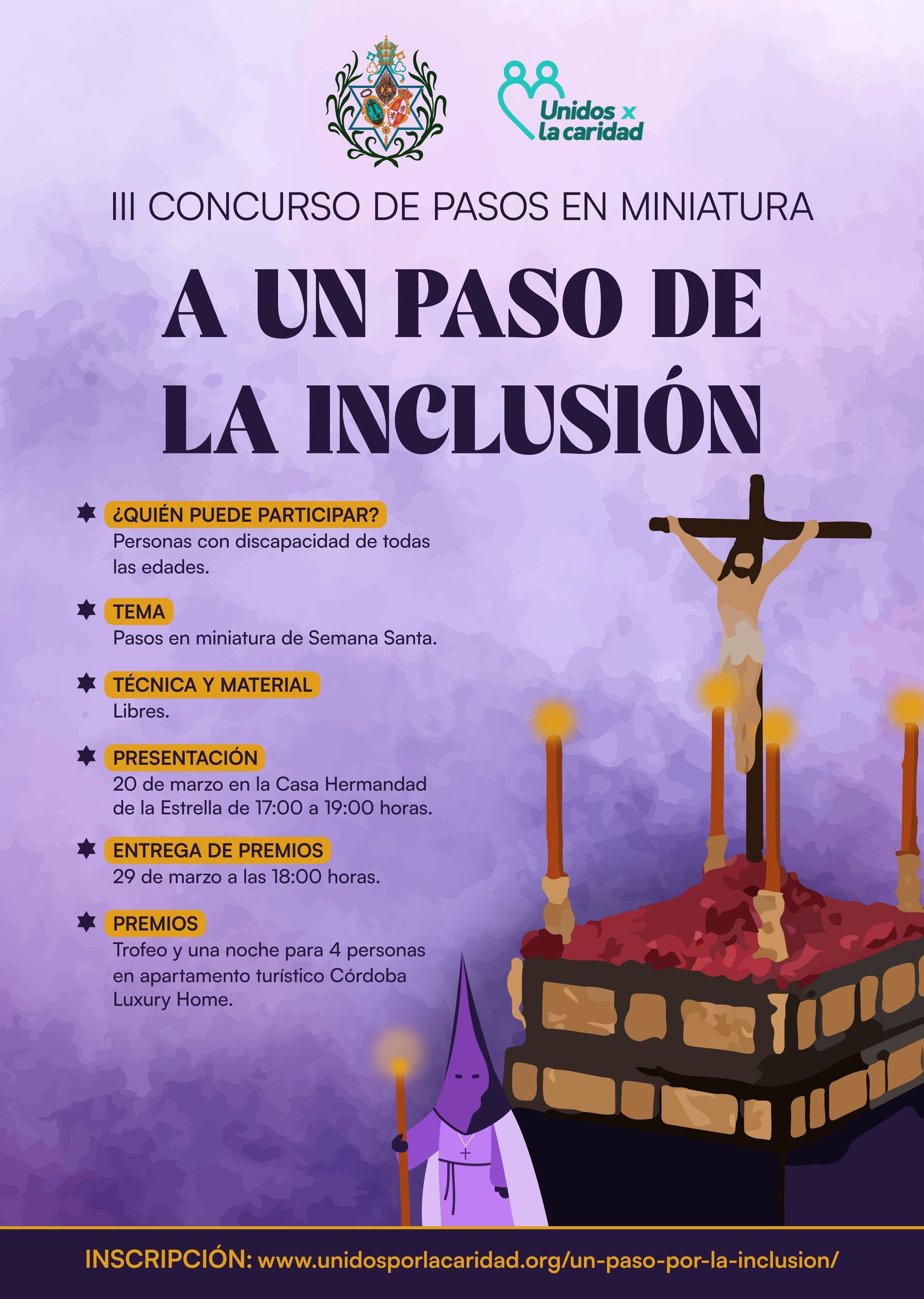 Cartel del III Concurso de Pasos en miniatura