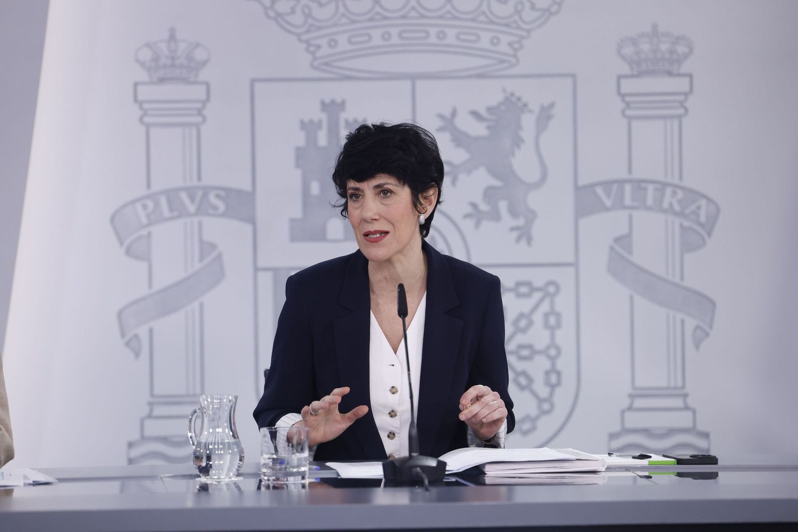 La portavoz del Gobierno y ministra de Inclusión, Seguridad Social y Migraciones, Elma Saiz.